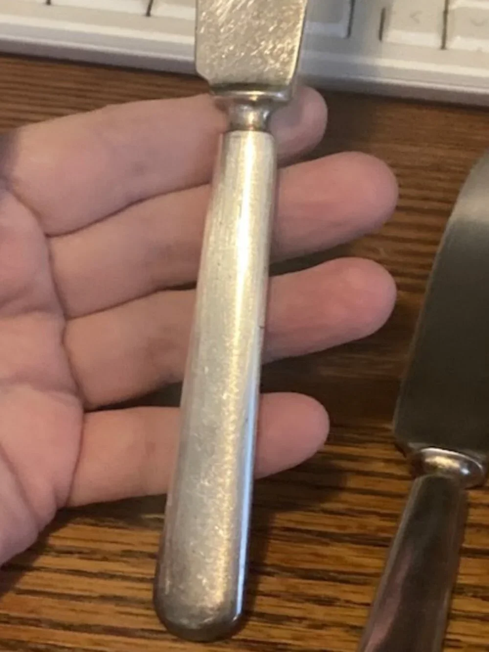 Set of 3 Silverplated Dinner Knives (Vintage: 1880-1905)